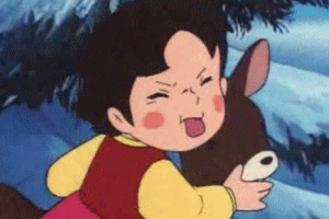 怒った顔の２次元キャラ