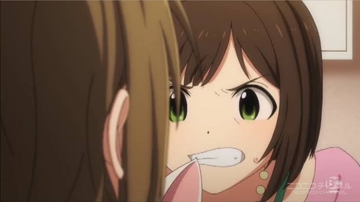 怒った顔の２次元キャラ