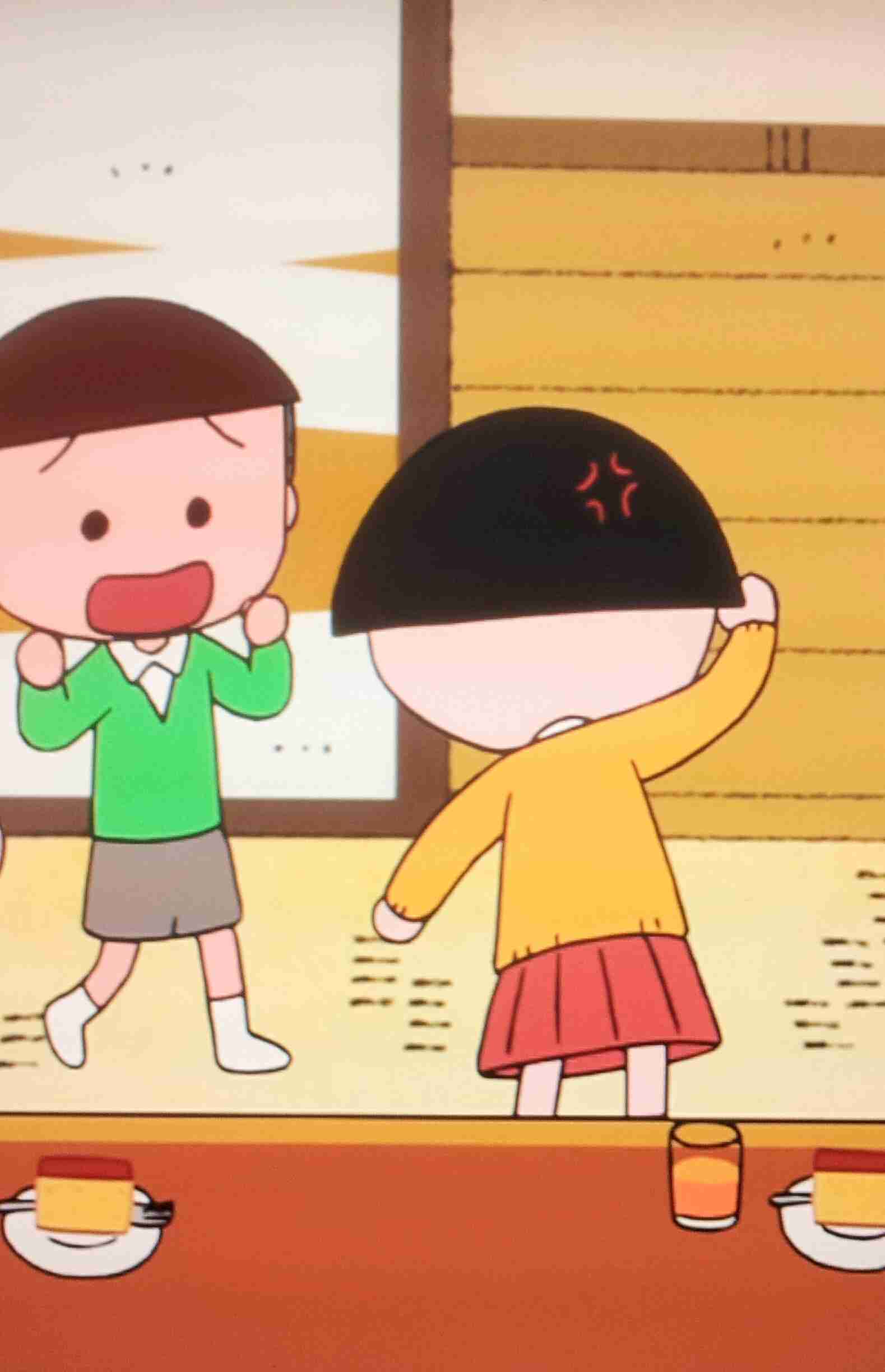 怒った顔の２次元キャラ