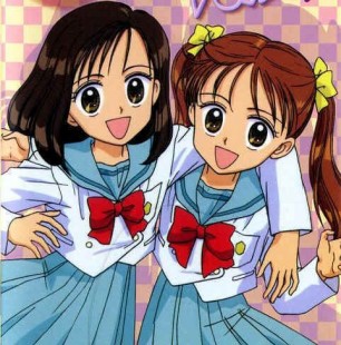 【漫画·アニメ】女同士の親友コンビ