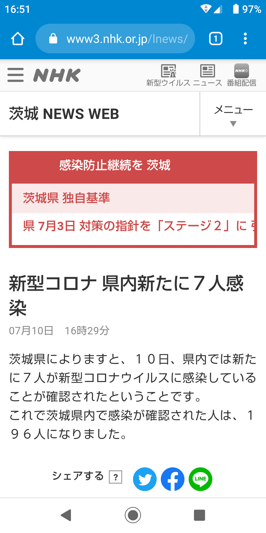 【茨城県】新型コロナウイルス情報part4