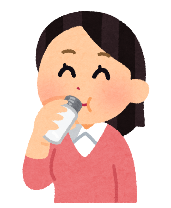 人前で飲み物を飲むのが苦手