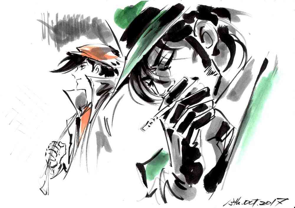 漫画家が描いた他の漫画キャラや有名人の似顔絵