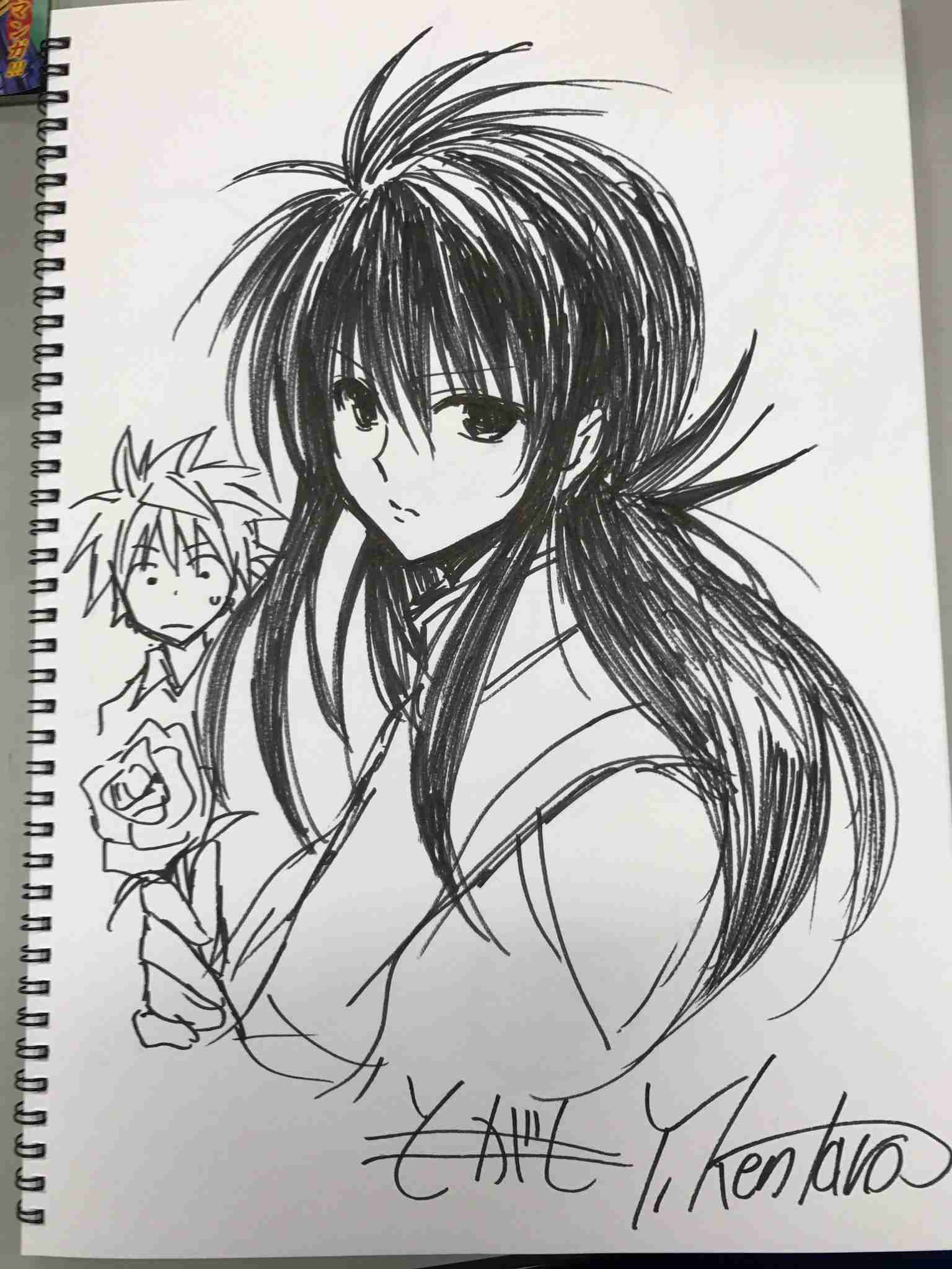 漫画家が描いた他の漫画キャラや有名人の似顔絵