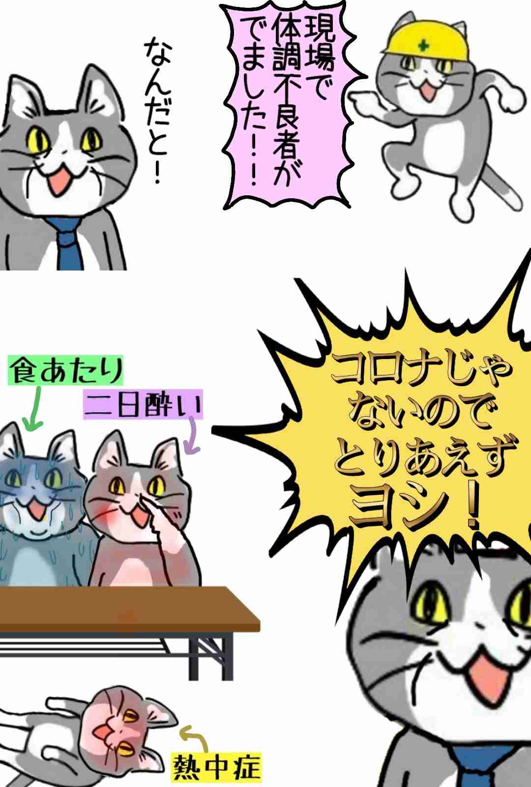 夏だから皆で現場猫を愛でたい！