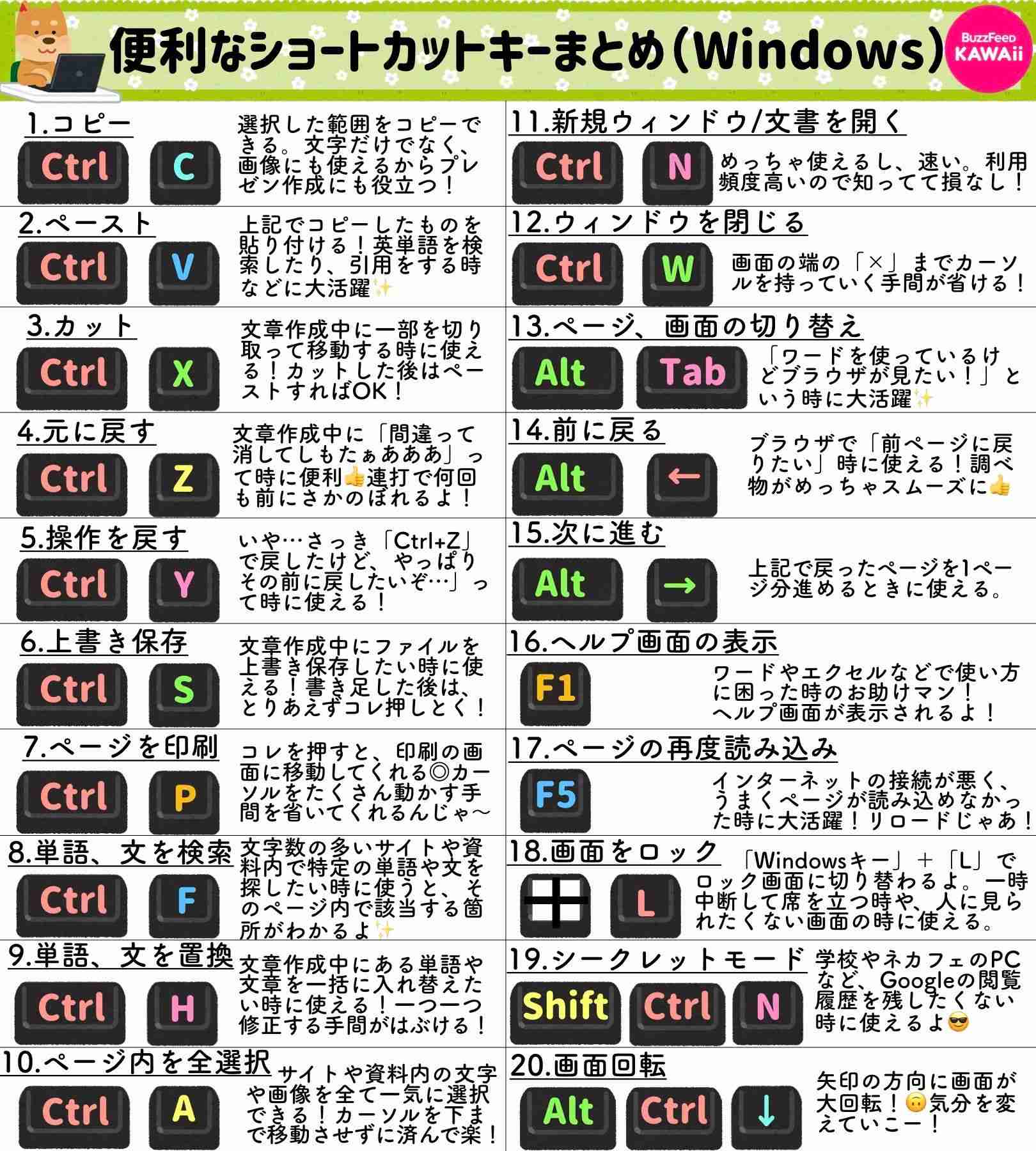 OL必見!パソコンの使える便利機能