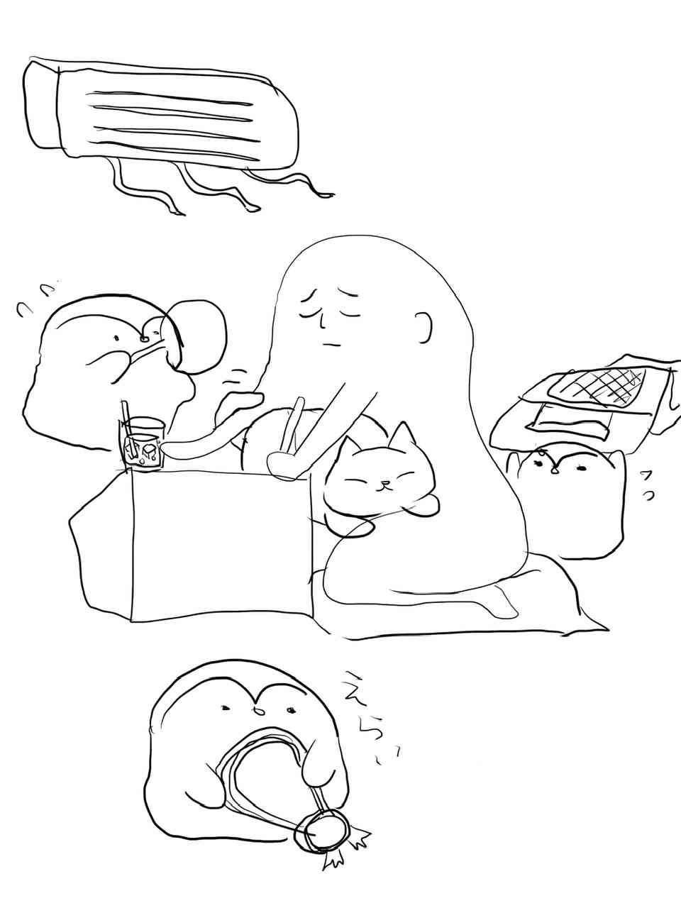 【お絵描き】何か思いついたらすかさず絵を描くトピ