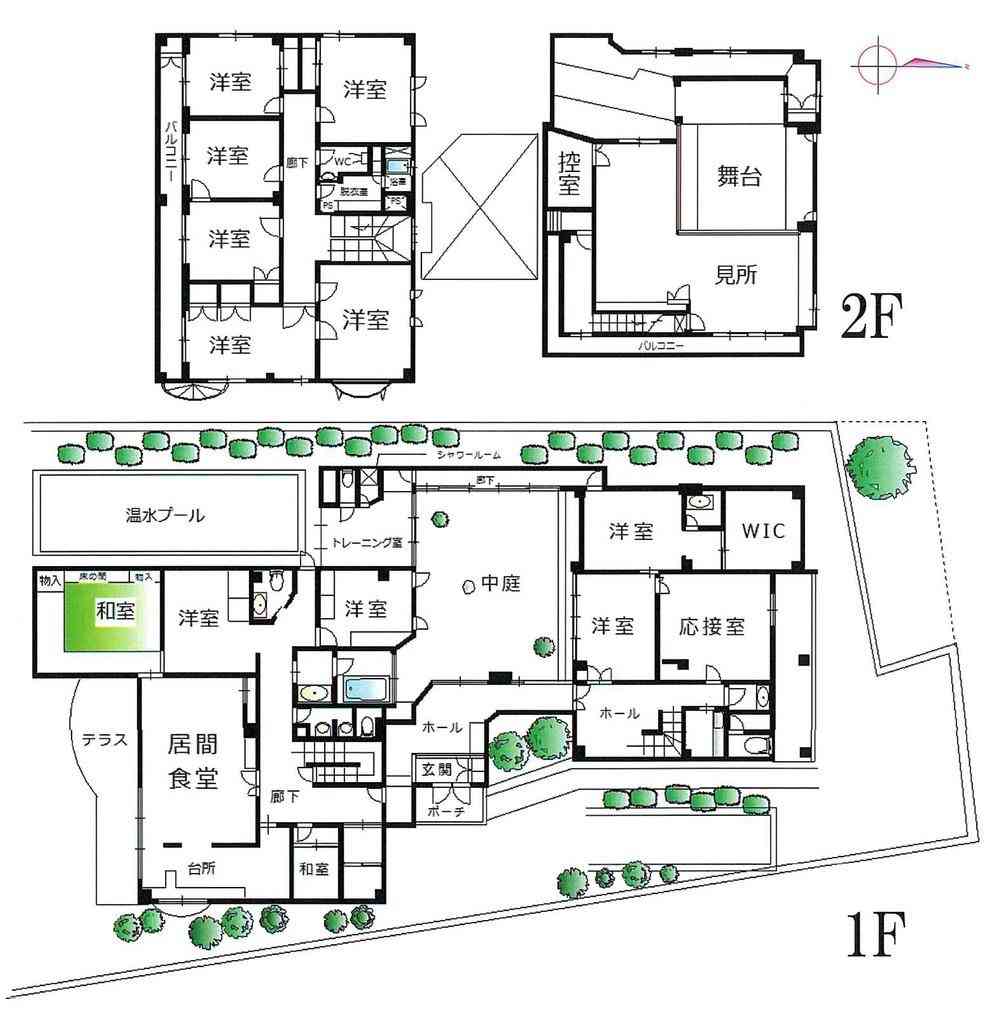 広い家の間取り図