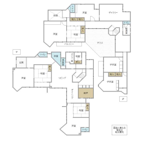 広い家の間取り図