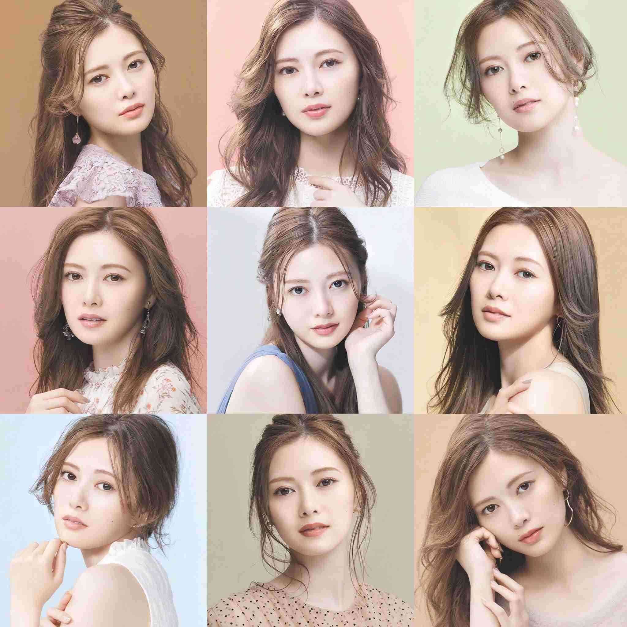 女優のポニーテール、ひとつ結び