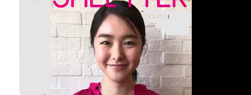 女優のポニーテール、ひとつ結び