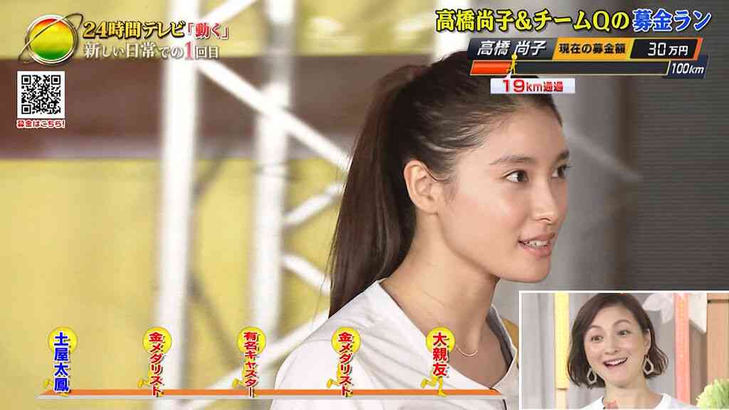女優のポニーテール、ひとつ結び
