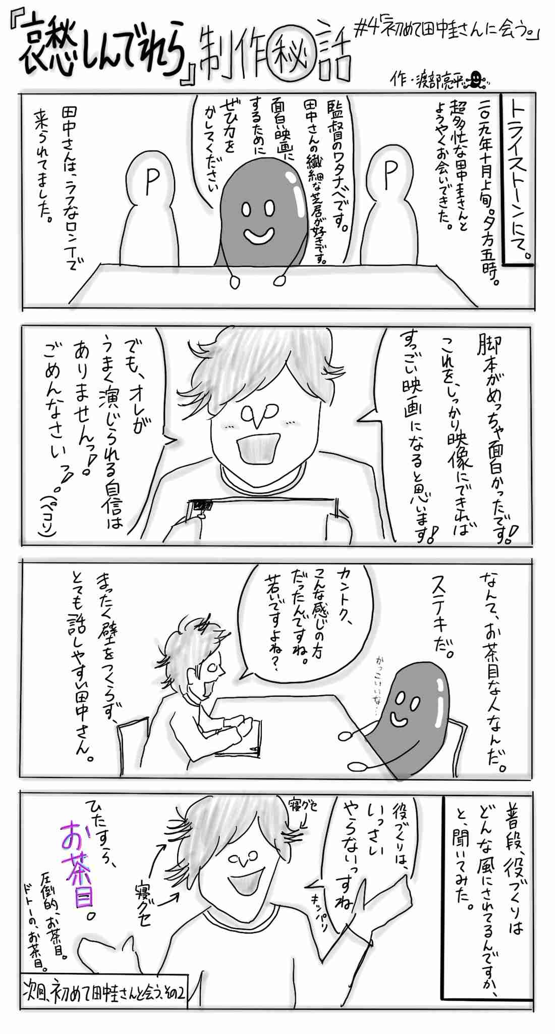 あざとい! 田中圭のフェイスシールド越しの上目遣いにファン歓喜