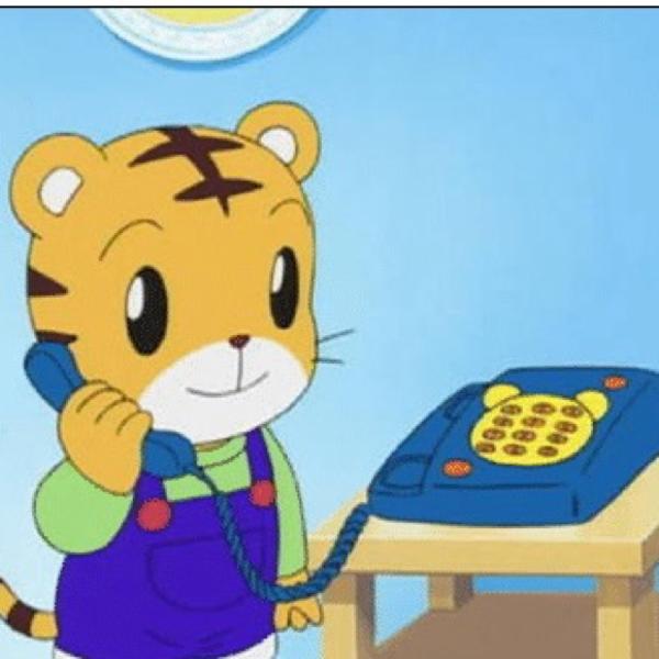 受話器持ってる画像