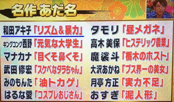 ネーミングセンスがあると思うもの