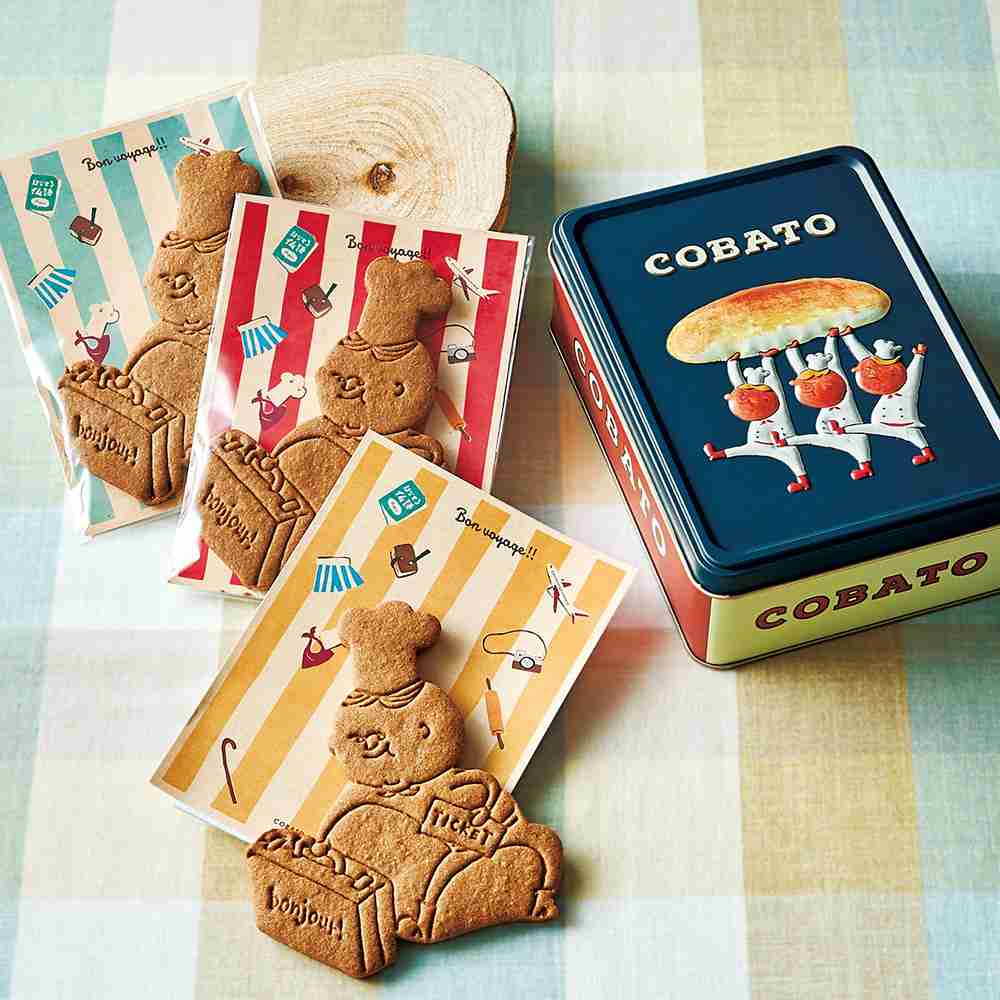 可愛いお菓子の缶を貼るトピ