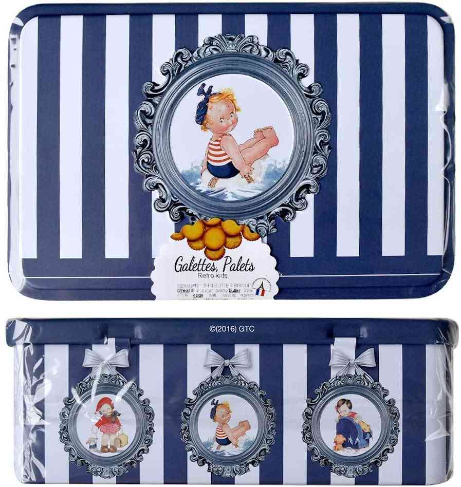 可愛いお菓子の缶を貼るトピ