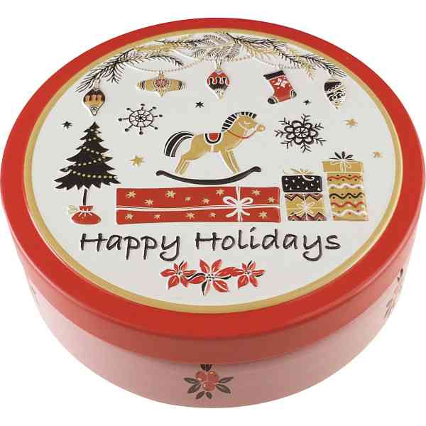 可愛いお菓子の缶を貼るトピ