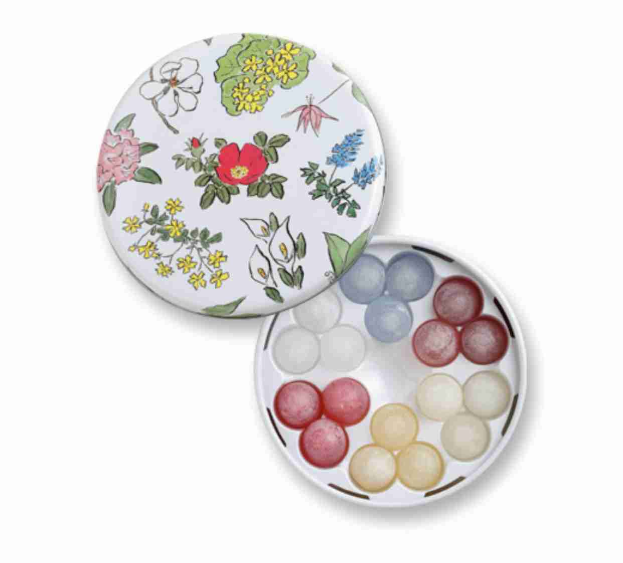 可愛いお菓子の缶を貼るトピ