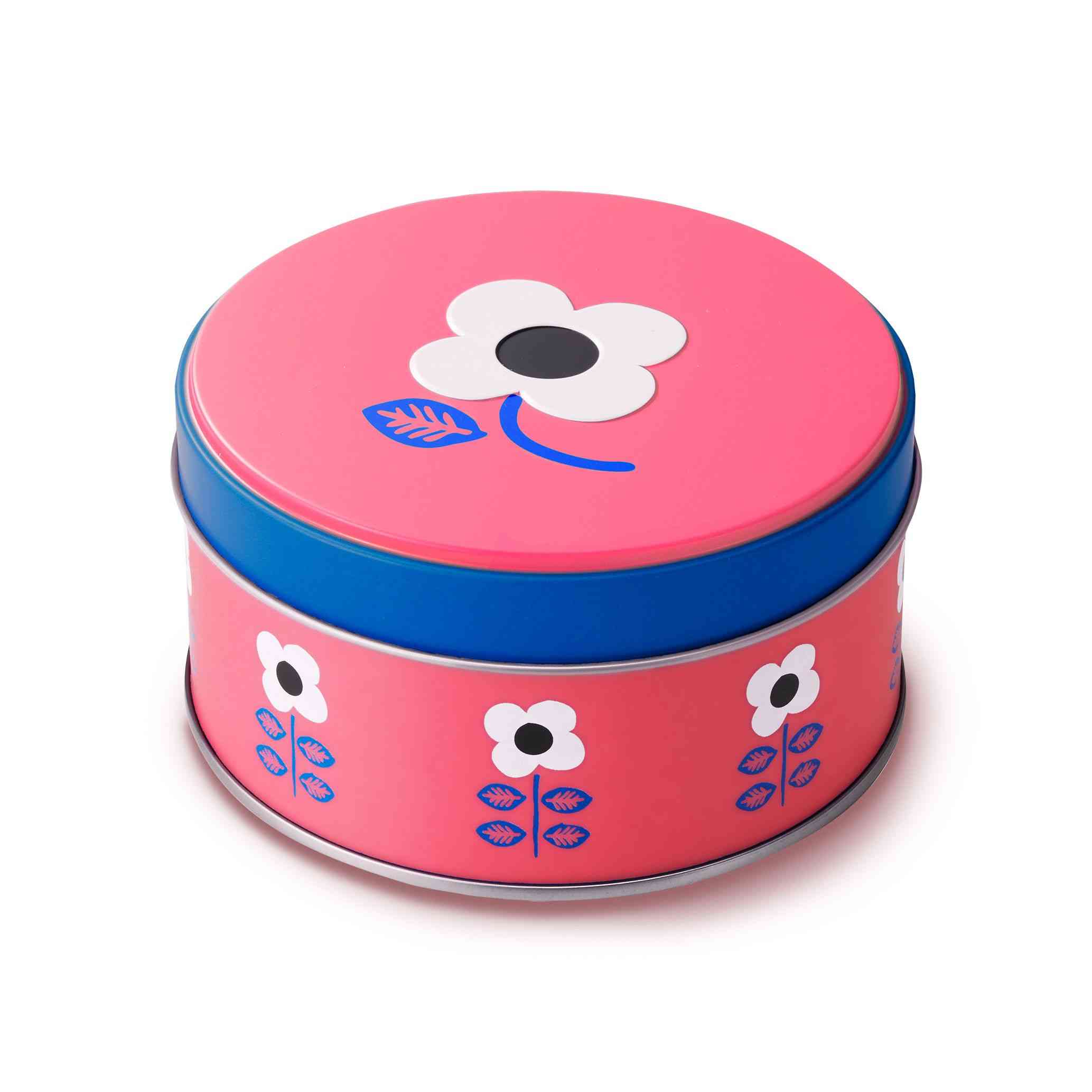 可愛いお菓子の缶を貼るトピ