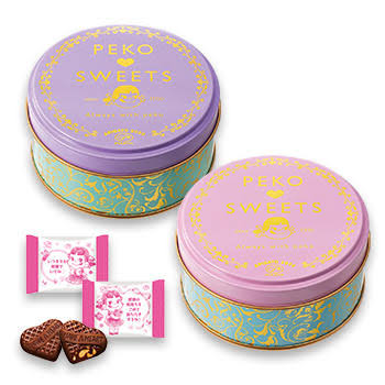 可愛いお菓子の缶を貼るトピ