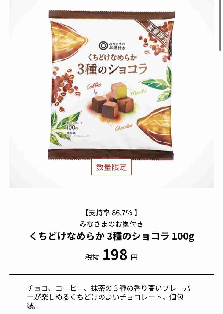 買う頻度が高いファミリーパックのお菓子
