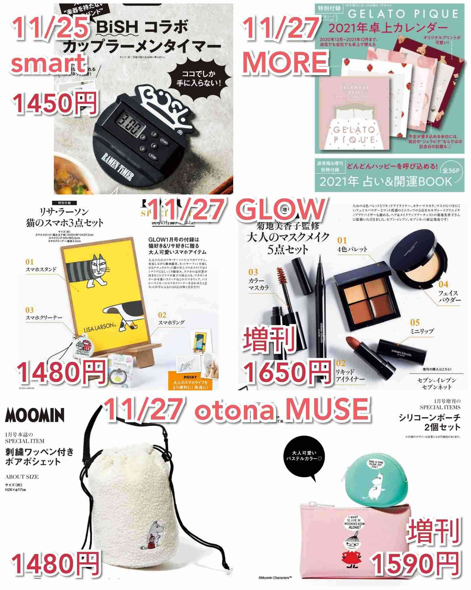 【定期トピ】雑誌付録12・1月号