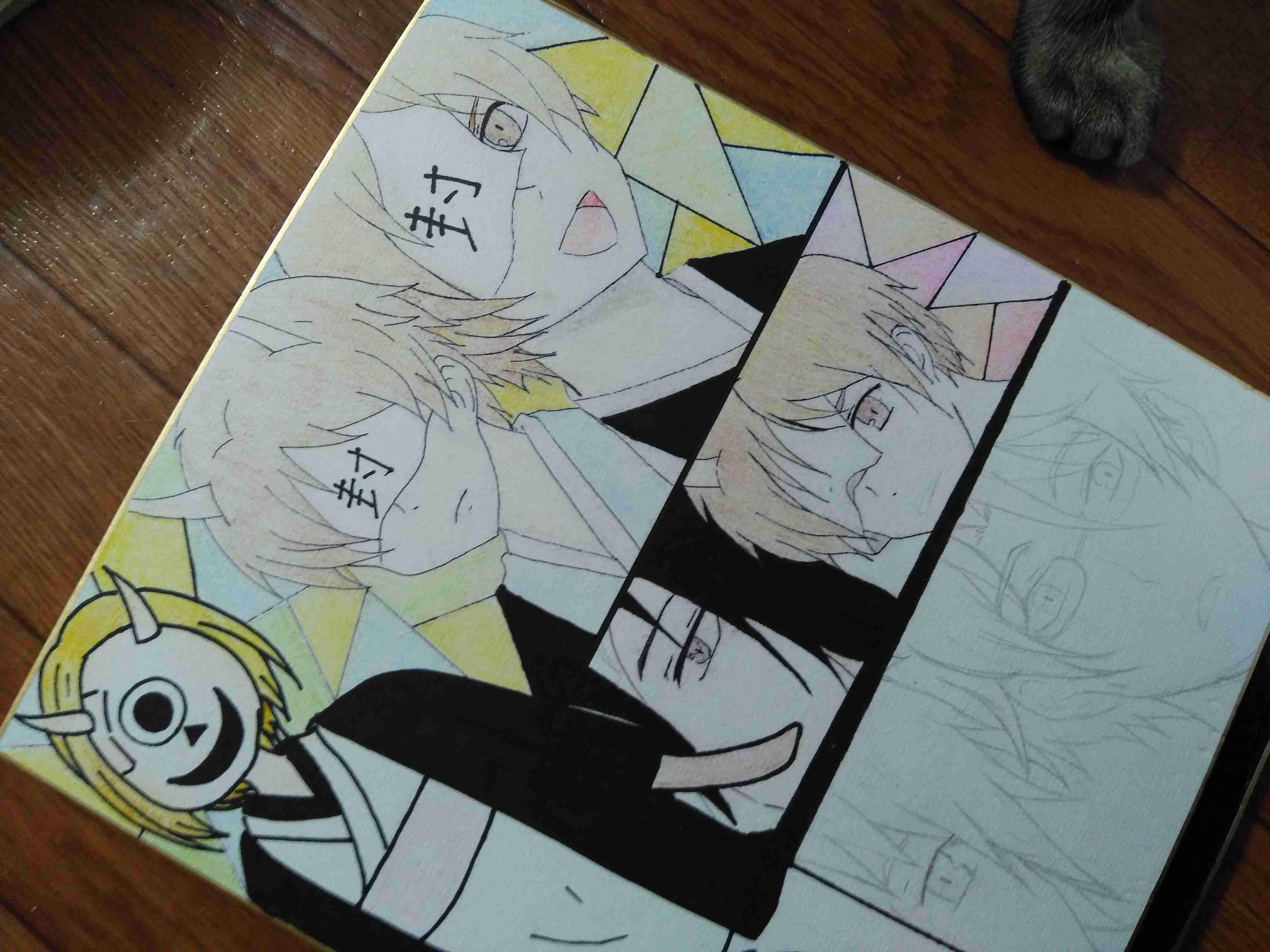 少年漫画のキャラを描いて当てて貰うトピ