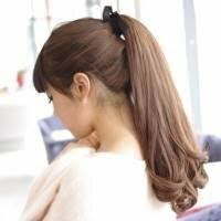 お洒落な1つ結び