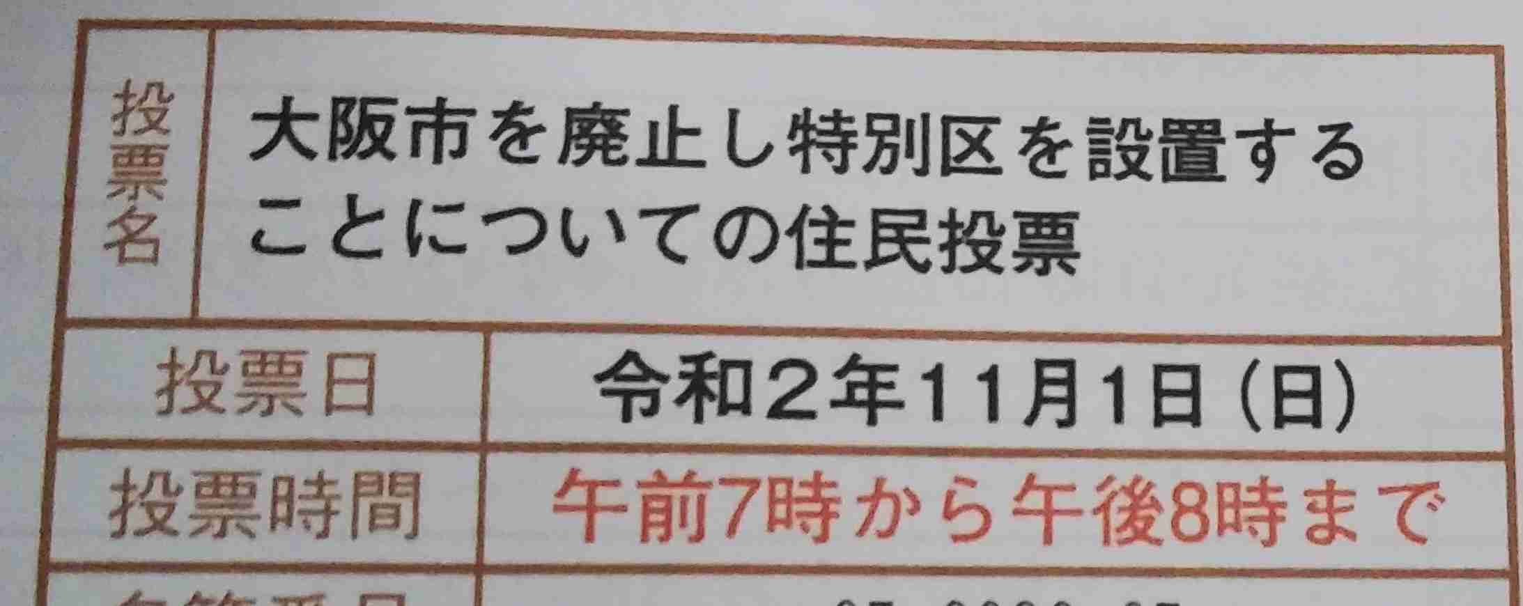 【今日投票日】大阪都構想の選挙を見守るトピ