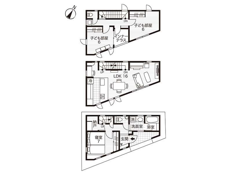 【狭小】3階建てに住んでいる人【戸建】