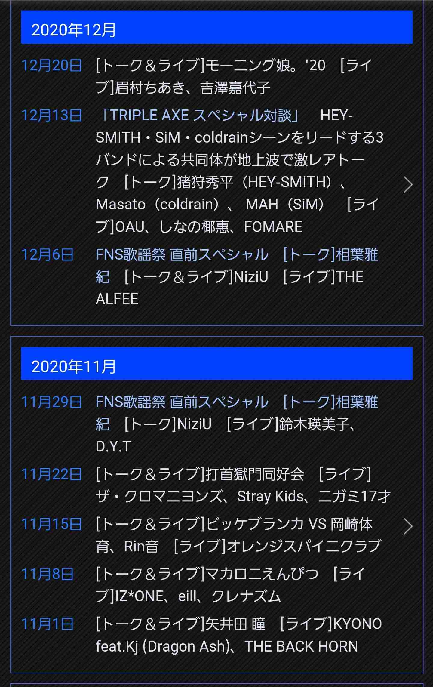 歌番組でもっと見てみたいアーティストは?