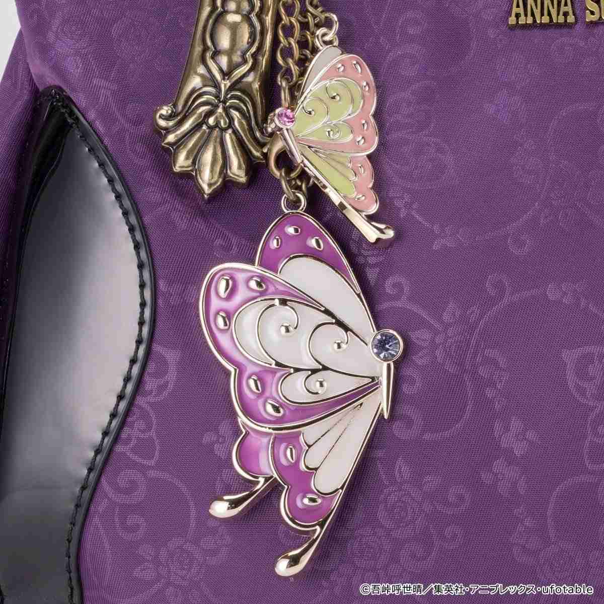 『鬼滅の刃』と『ANNA SUI』の初コレクション登場！ 禰豆子と胡蝶姉妹をイメージした、 蝶や薔薇モチーフのバッグやアクセサリーなど全48アイテム