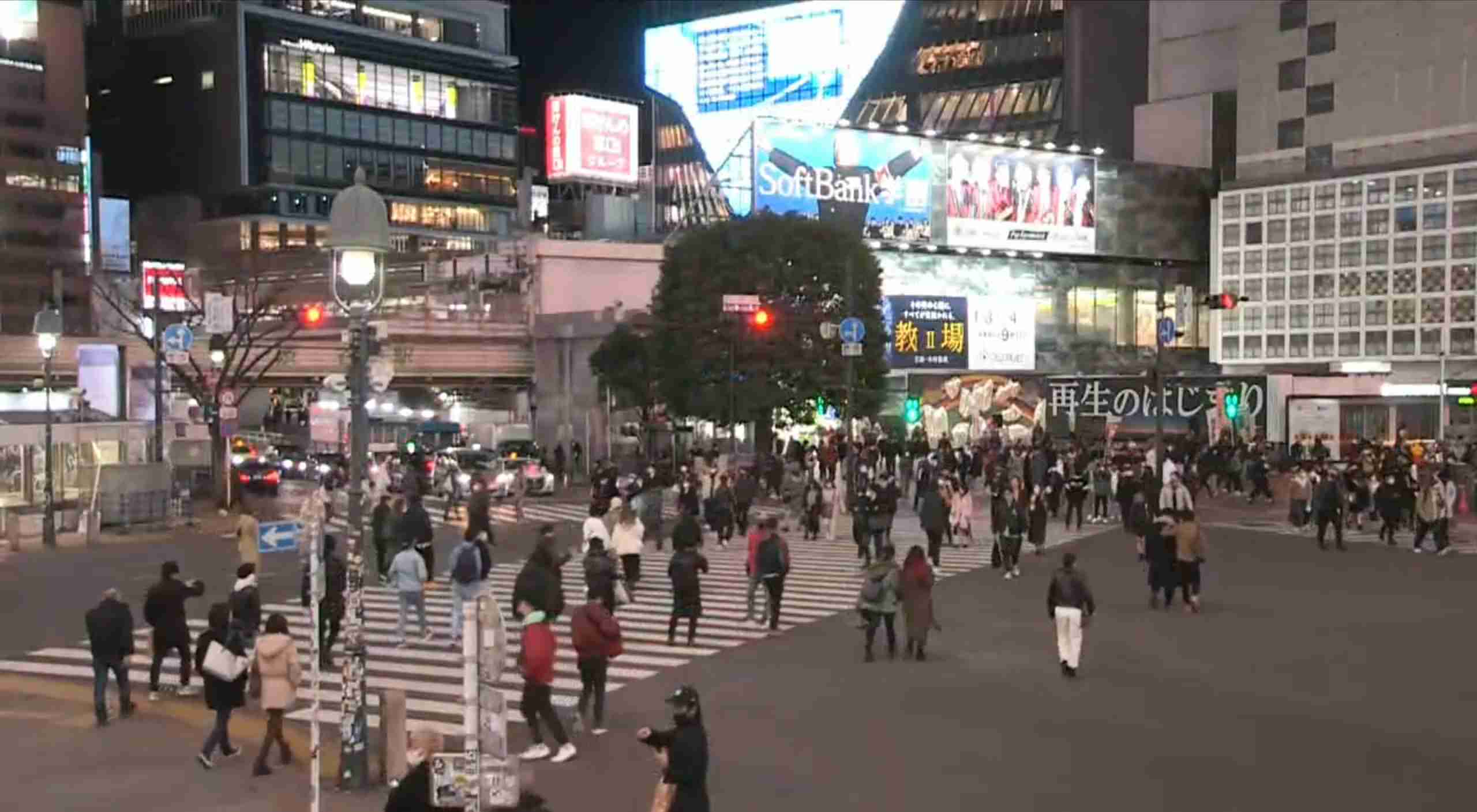 年越しイベント中止の渋谷「人手は3分の1」　警備員が混雑緩和呼びかけ