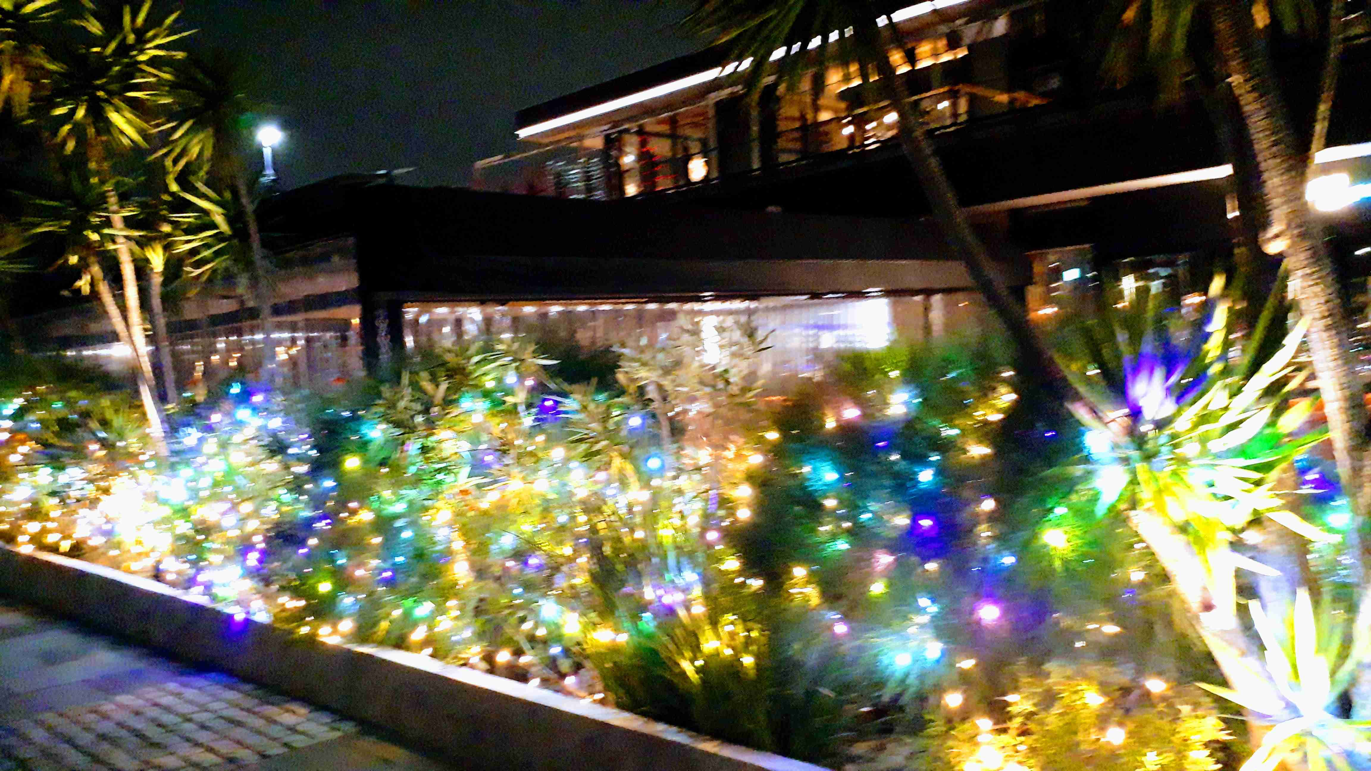 夜景の画像を観ながら夜を過ごすトピ