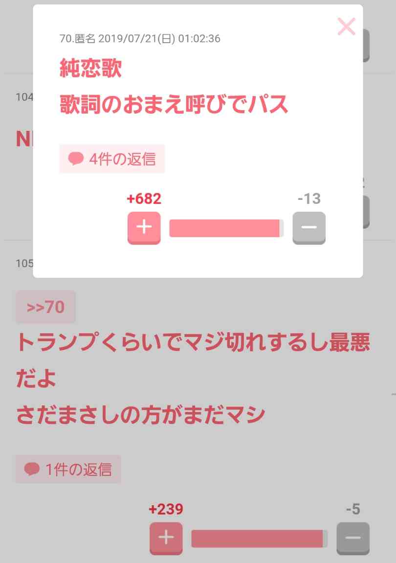【J-Pop】歌詞に出てくる男について評価するトピ
