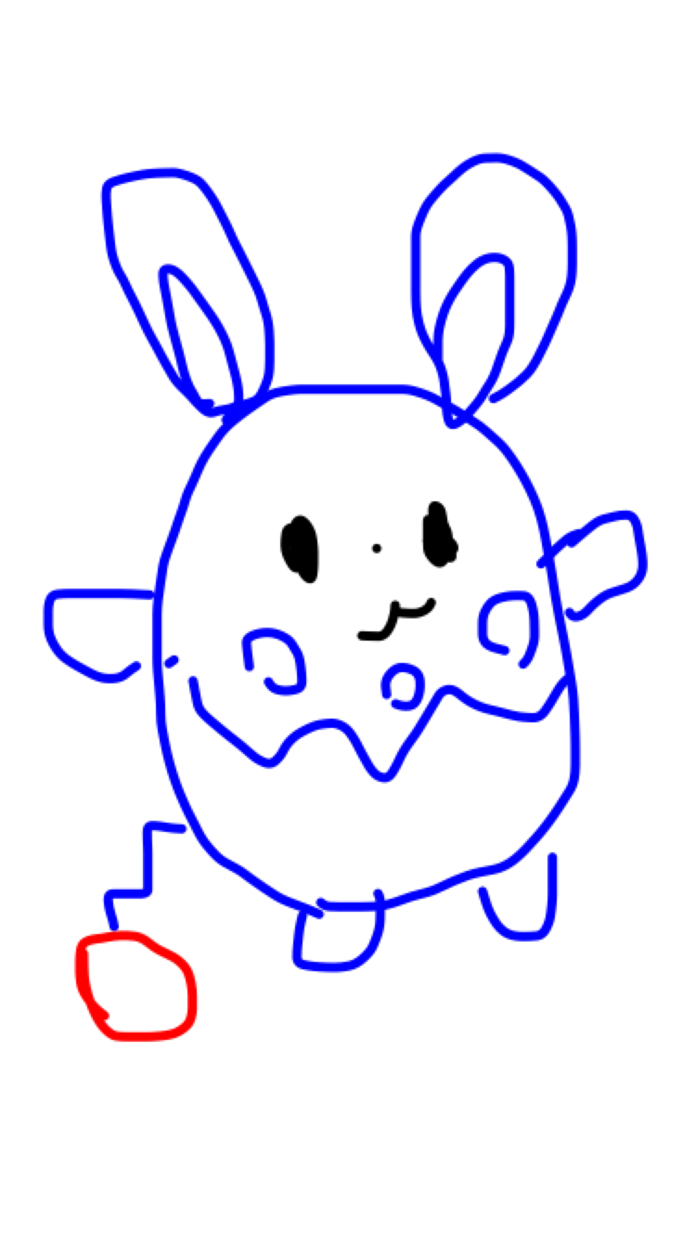 好きなポケモンを記憶を頼りに描いて何か当ててもらうトピ