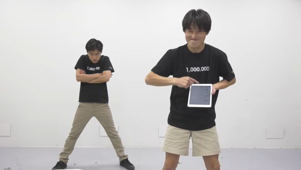 ジャルジャル、YouTube登録者数100万人突破!生配信チャレンジ3時間半で達成