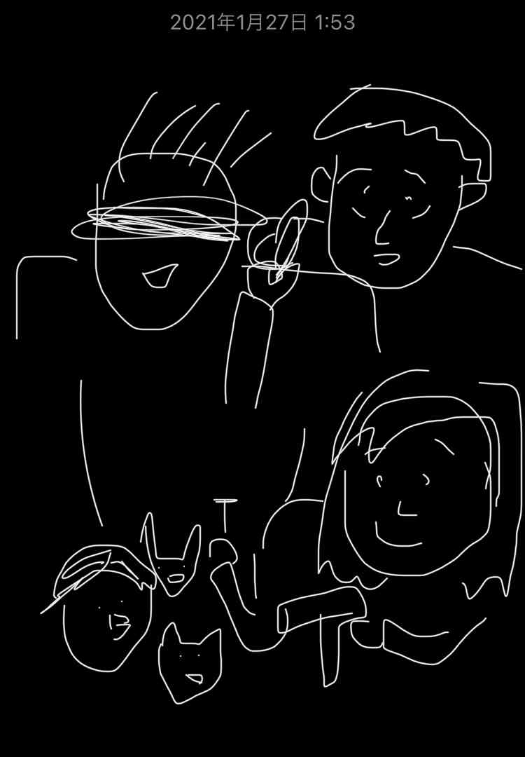 今日のハイライトをお絵かきする