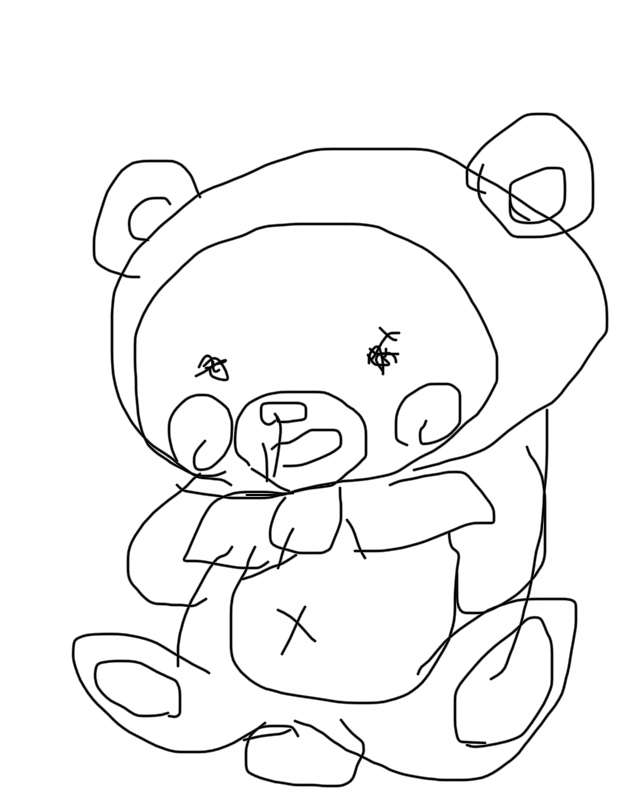絵の下手な人が描いたものに上手い人が色付けして作品にするトピ