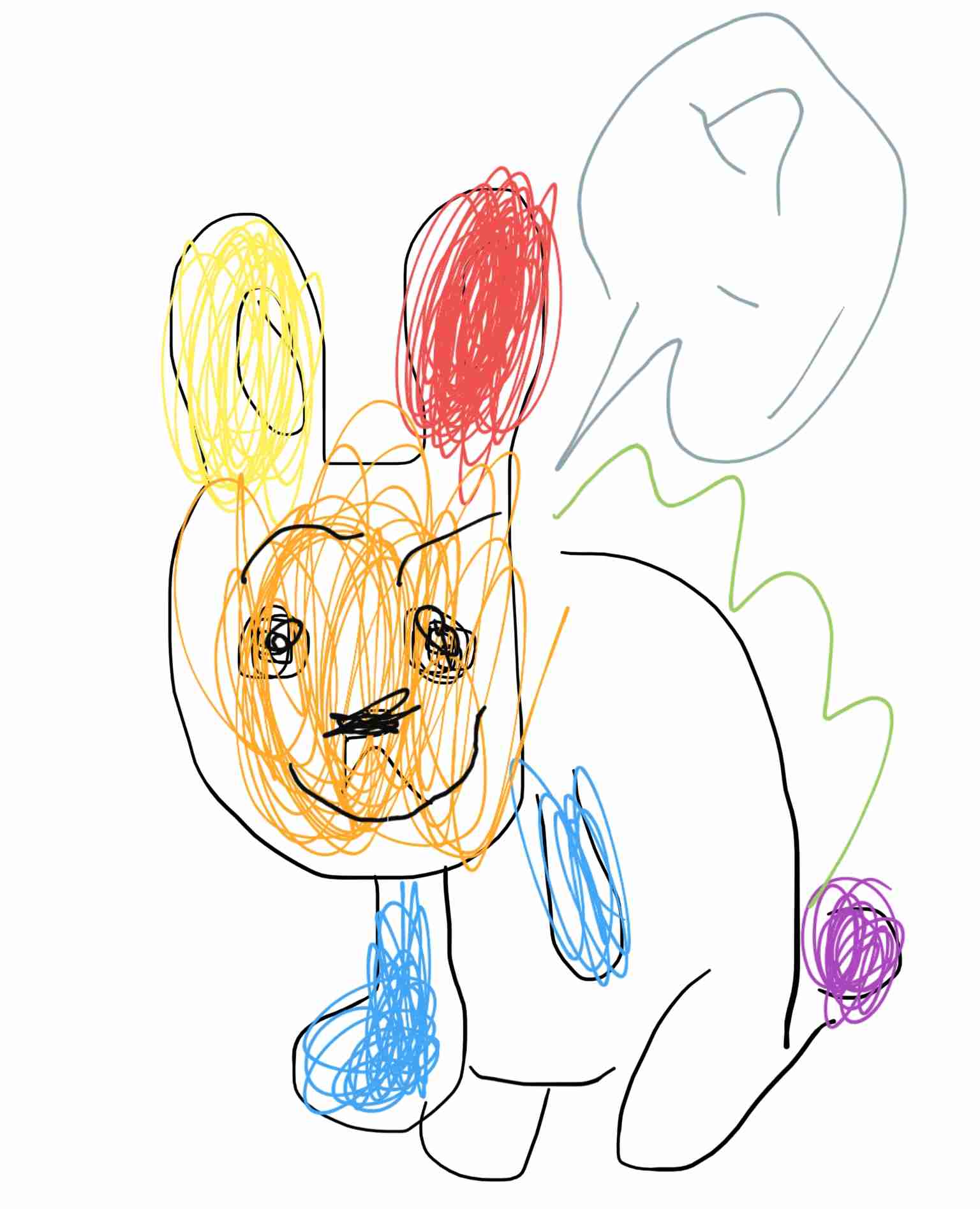 絵の下手な人が描いたものに上手い人が色付けして作品にするトピ