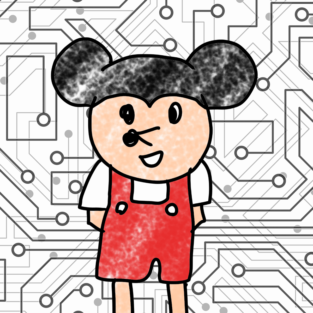 絵の下手な人が描いたものに上手い人が色付けして作品にするトピ