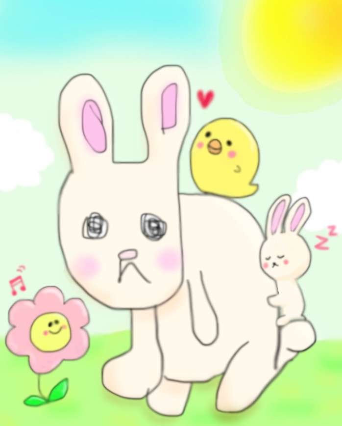 絵の下手な人が描いたものに上手い人が色付けして作品にするトピ