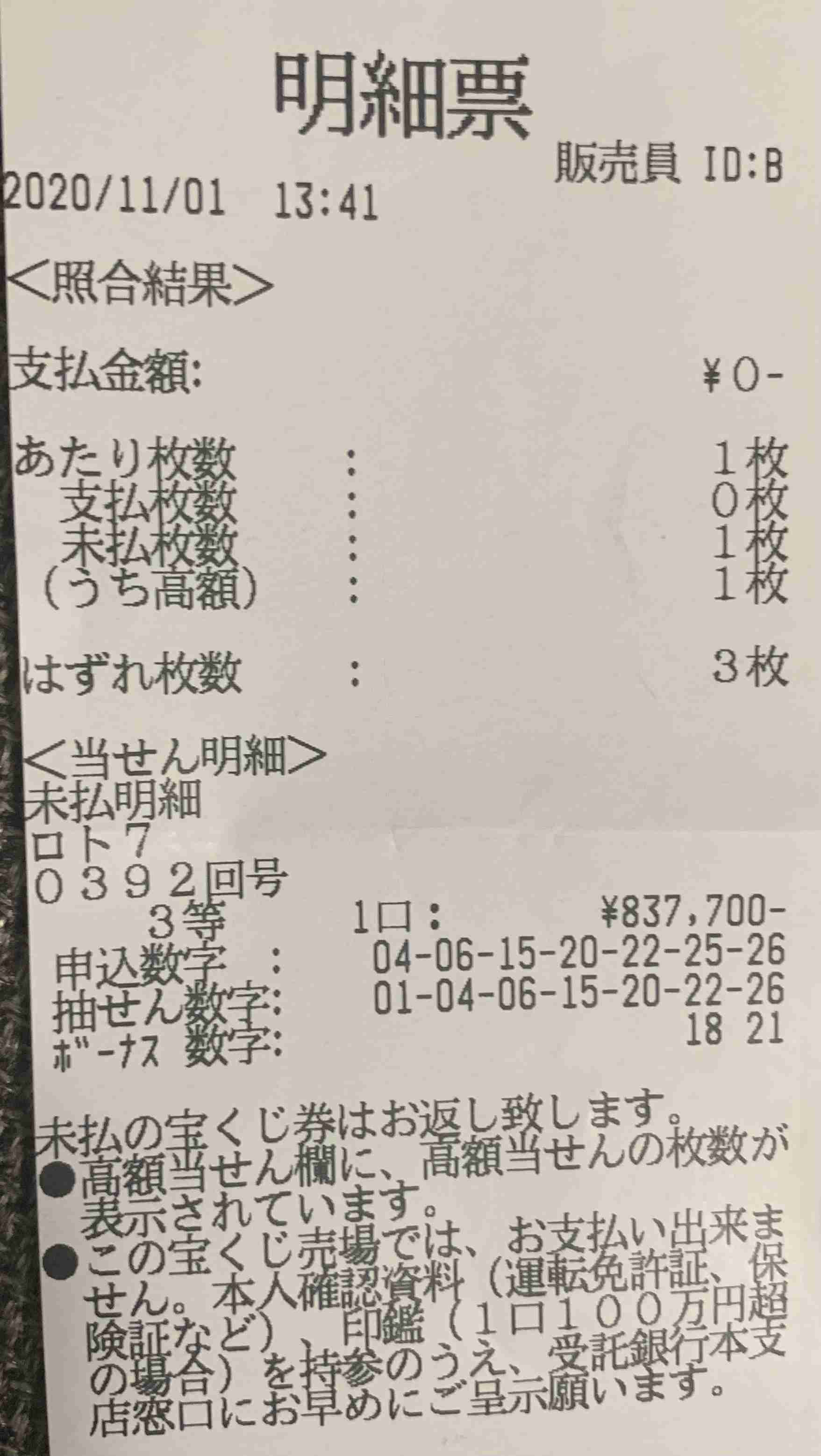 ロト6 、ロト7 好きな人!