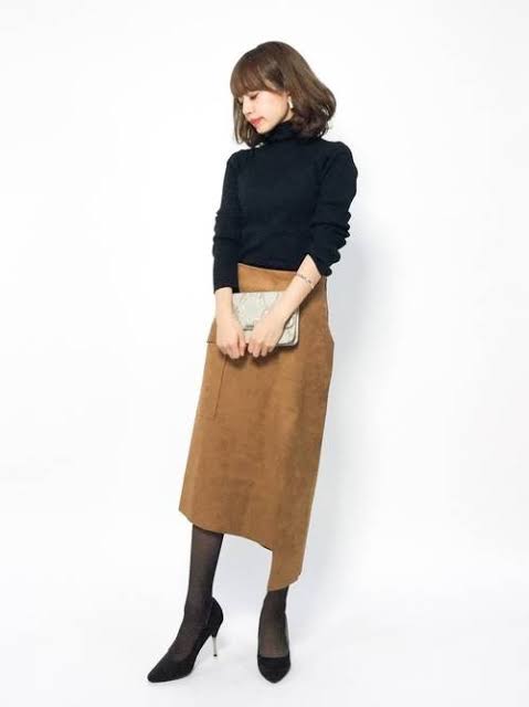 冬のオフィスカジュアル