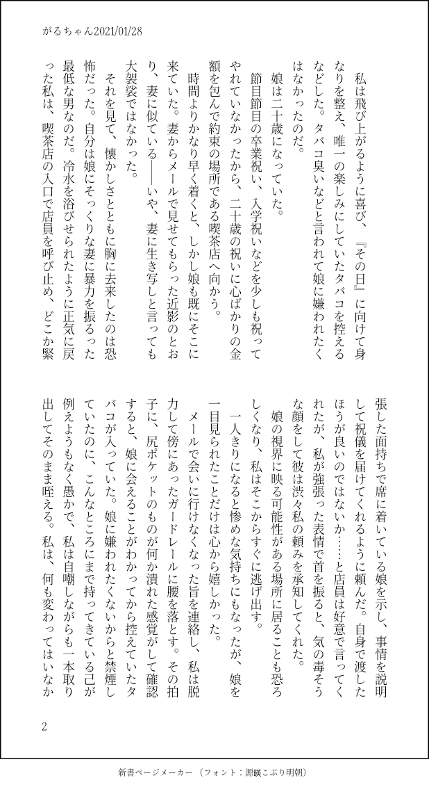 【純文学も】小説書いてるガル民【エンタメも】
