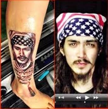 過去に不倫報道の今村怜央、妻・藤井萩花さんの顔のタトゥーを公開…１９年に入れたもの