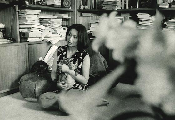 石田ゆり子、アンティーク食器棚が背景の笑顔ショットに賛辞の声「向田邦子さんの雰囲気」