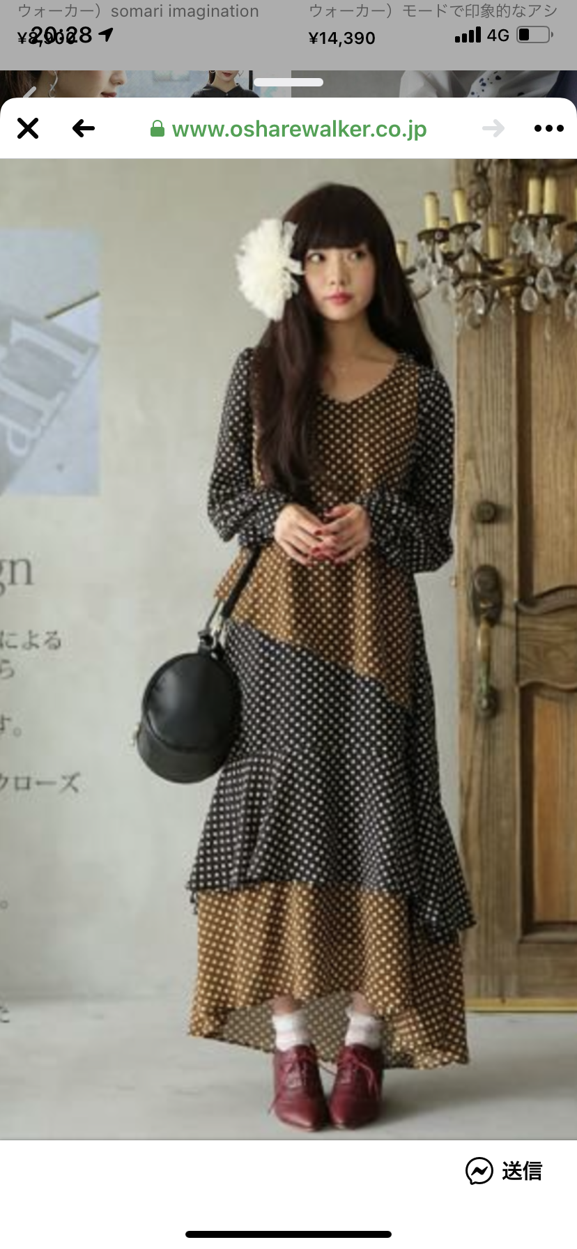 家族写真のワンピース