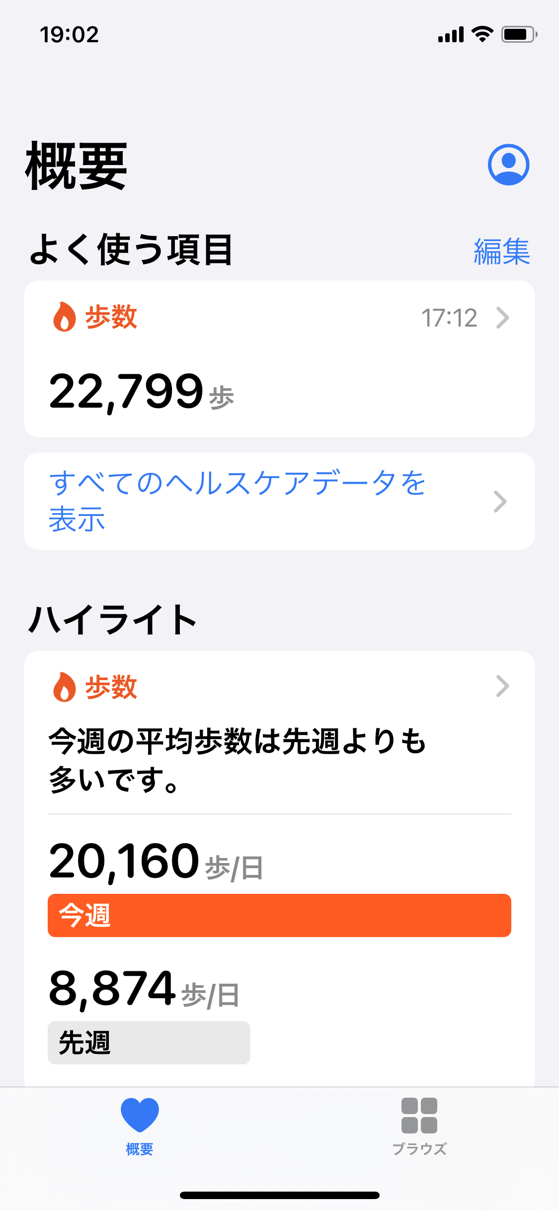 毎日めちゃめちゃ歩いてる人